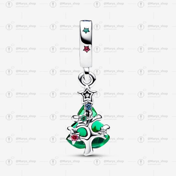Pandora Sparkling Christmas Tree Dangle Charm - Picture 2 of 5